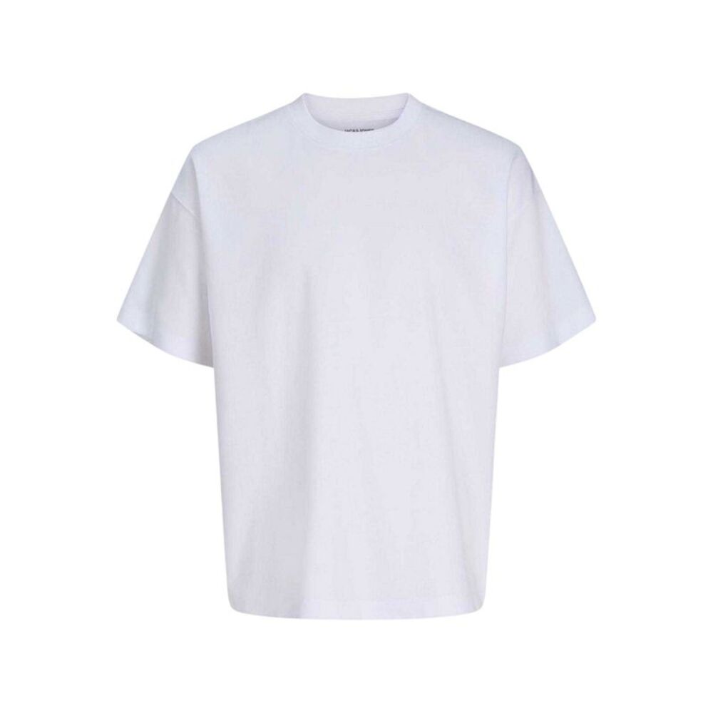 Jack And Jones Mens Barron Crew Neck Oversized T-Shirt / White